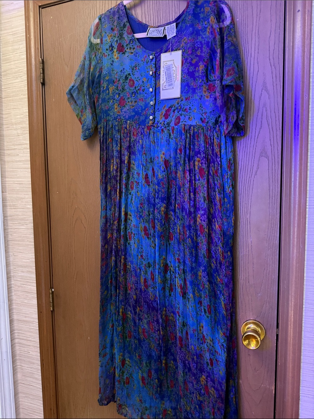 Jasmine Blue Floral Midi Dress